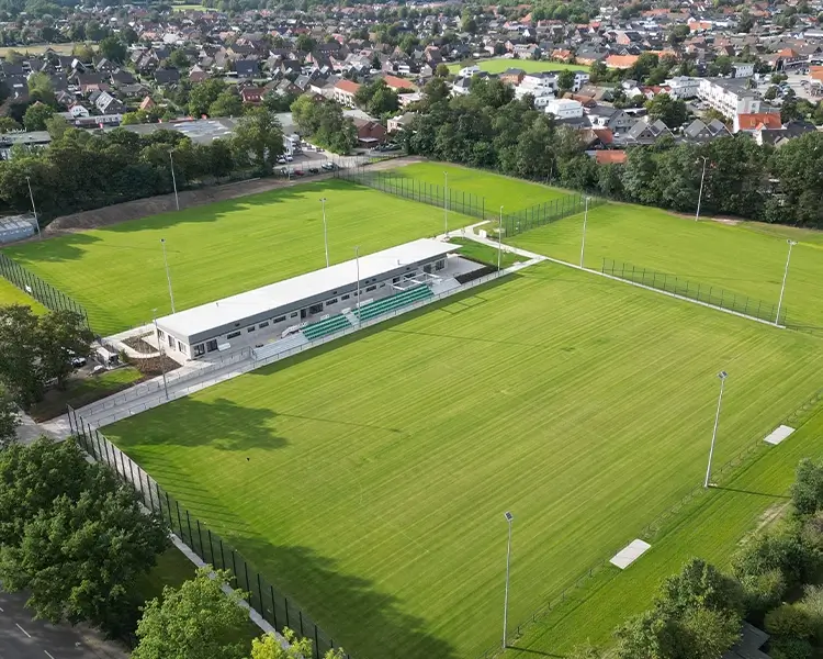 Stadion am Bergkeller Drohnenaufnahme